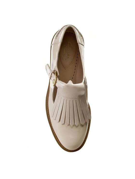 Clarks Clarks Oxford čevlji Griffin Mia 261156444 Bež