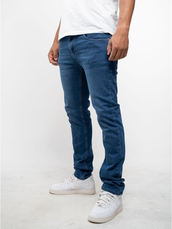 Croll Croll Jeansy Spodnie Jeansowe Croll Classics Mustache Regular 6558 Niebieskie 34 Niebieski Regular Fit