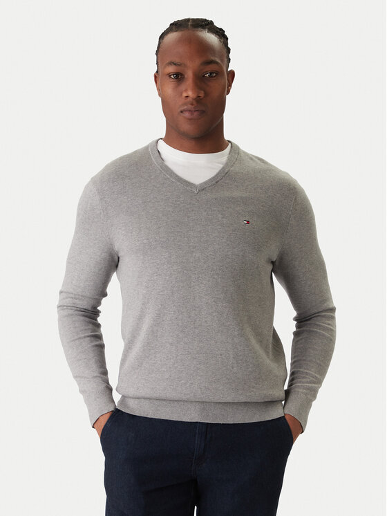 Tommy Hilfiger Tommy Hilfiger Sweater Essential MW0MW14745 Szürke Regular Fit