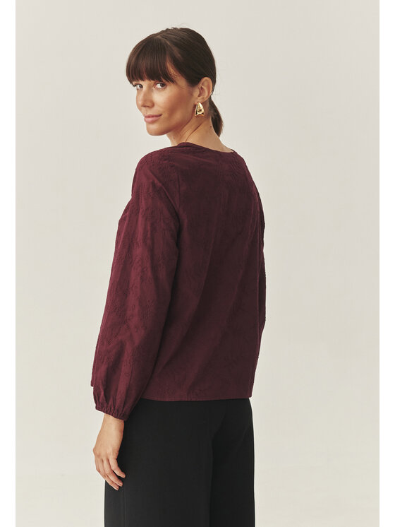 TATUUM TATUUM Bluzka TERIA Bordowy Loose Fit