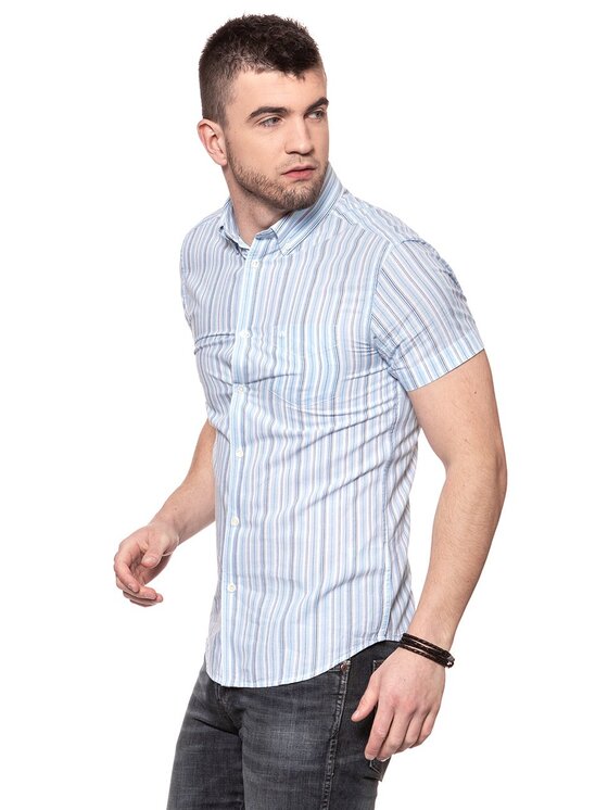 Wrangler Wrangler Camicia BUTTON-DOWN Azzurro chiaro Slim Fit