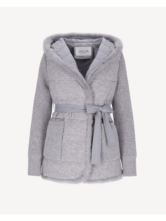 Castellani Castellani Kurtka zimowa Kurtka Aspen Szary Regular Fit