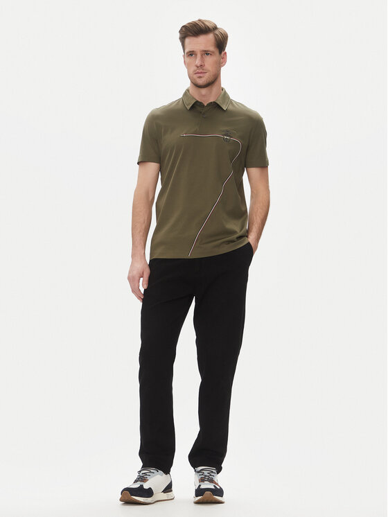 Aeronautica Militare Aeronautica Militare Polo marškinėliai 251PO1862J682 Chaki Regular Fit