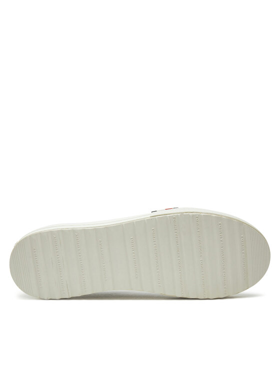 Tommy Hilfiger Tommy Hilfiger Snīkeri Th Hi Vulc Cleat Low Lth FM0FM05452 Balts