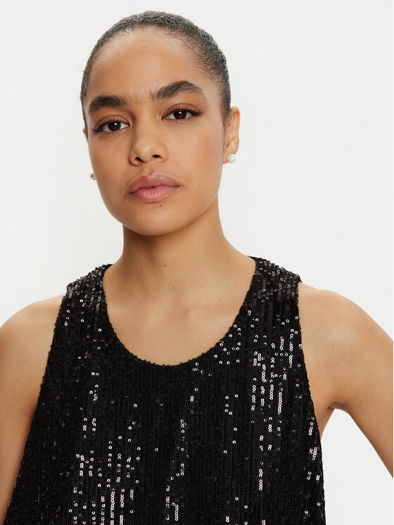 ViCOLO ViCOLO Bluză TS0351 Negru Regular Fit