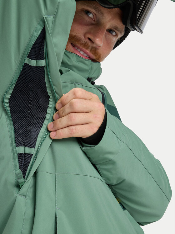 Quiksilver Quiksilver Snovborda jaka Sycamore Solid 20K EQYTJ03502 Zaļš Modern Fit