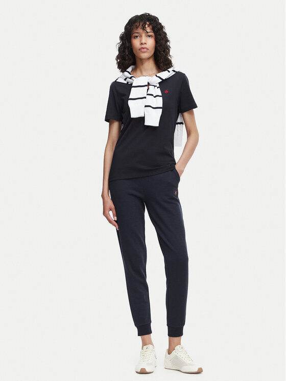 Beverly Hills Polo Club Beverly Hills Polo Club Tričko P-SS26W-TS516518 Tmavomodrá Regular Fit