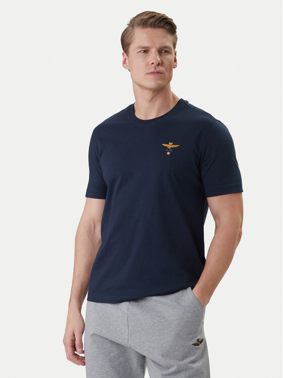 Aeronautica Militare Tricou 261TS1580UJ00372 Bleumarin Regular Fit