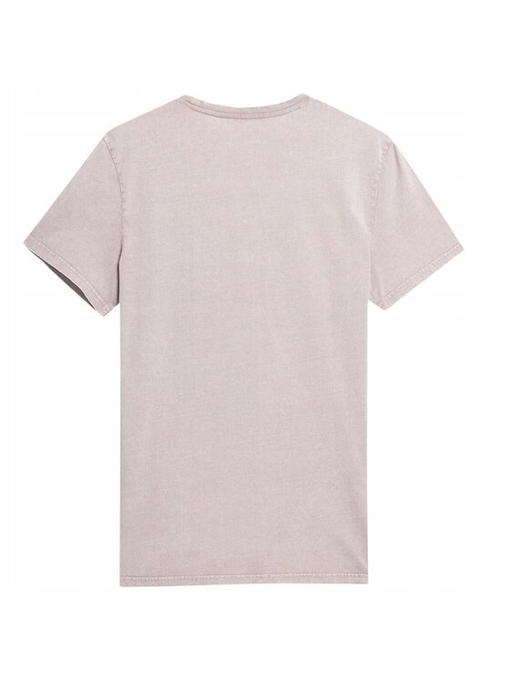 4F 4F T-Shirt 4FSS23TTSHM296 Beżowy Comfortable Fit