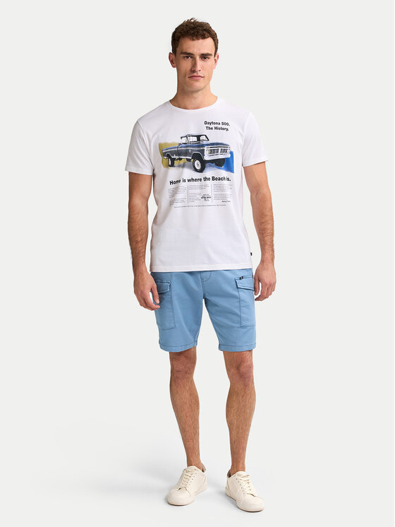 Petrol Industries Petrol Industries T-Shirt M-1050-TSR604 Biały Regular Fit