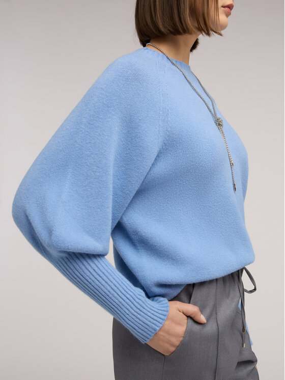 Motivi Motivi Sweter M245E002263N004 Turkusowy Regular Fit