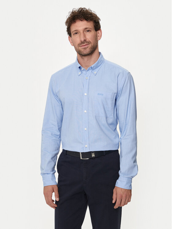 Boss Košulja S-Roan-Bd-E-1P-C-242 50515142 Svijetloplava Slim Fit