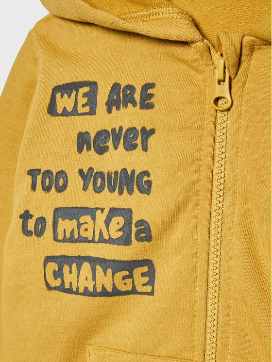 United Colors Of Benetton United Colors Of Benetton Sweatshirt 3JLXG501E Gelb Regular Fit
