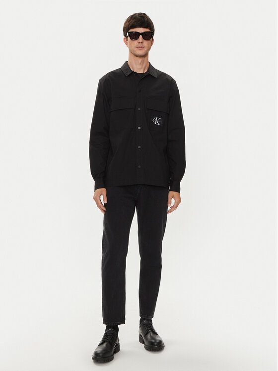 Calvin Klein Jeans Calvin Klein Jeans Košeľa J30J325618 Čierna Relaxed Fit