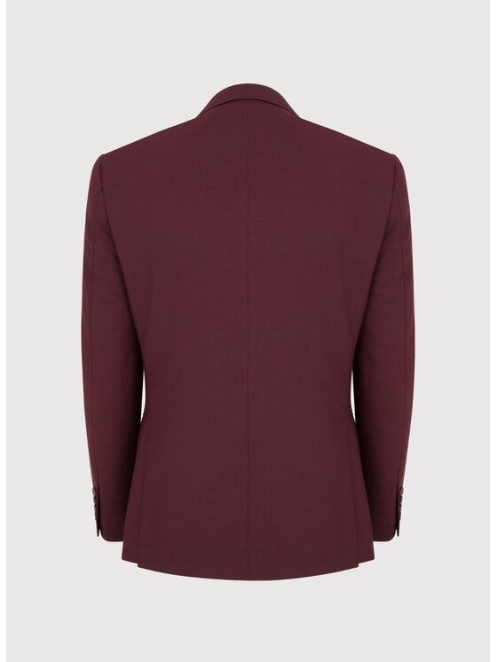 Pako Lorente Pako Lorente Marynarka P24WP-3G-007 Bordowy Super Slim Fit