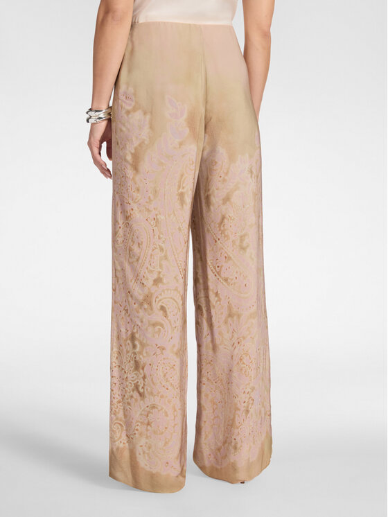Elena Mirò Elena Mirò Spodnie materiałowe P026P000479N001 Kremowy Regular Fit