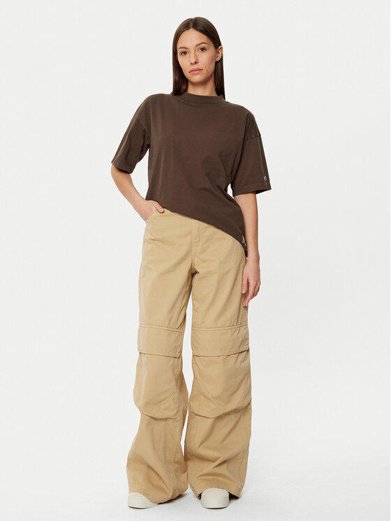 Champion Champion T-Shirt 117449 Braun Loose Fit