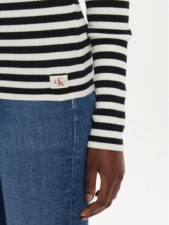 Calvin Klein Jeans Calvin Klein Jeans Rollkragenpullover J20J224225 Schwarz Regular Fit