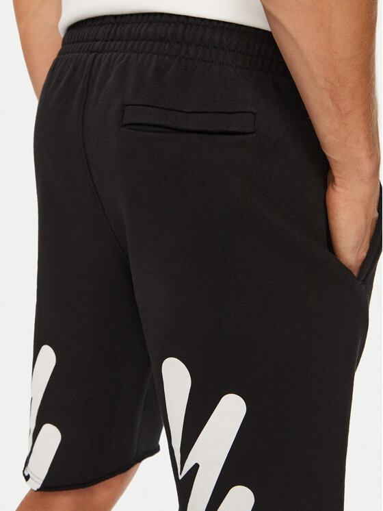 Off-White Off-White Pantaloni scurți sport OMCI006S22FLE0151001 Negru Regular Fit