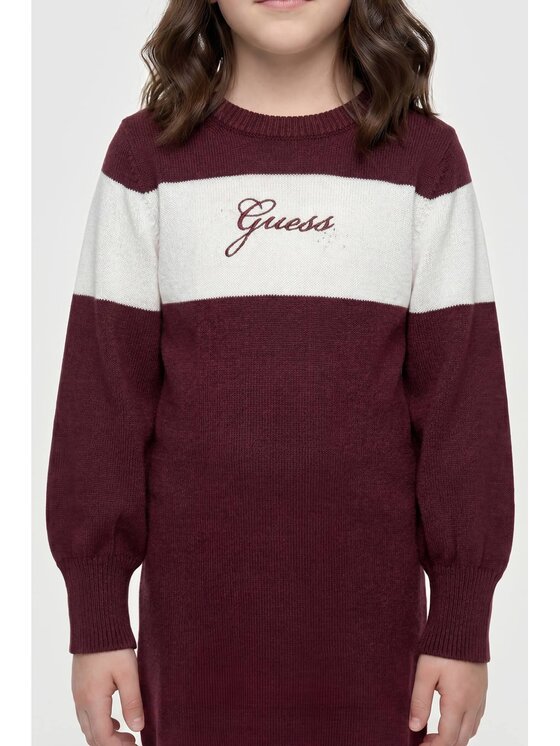 Guess Kids Guess Kids Sukienka codzienna 183382 Brązowy Classic Fit