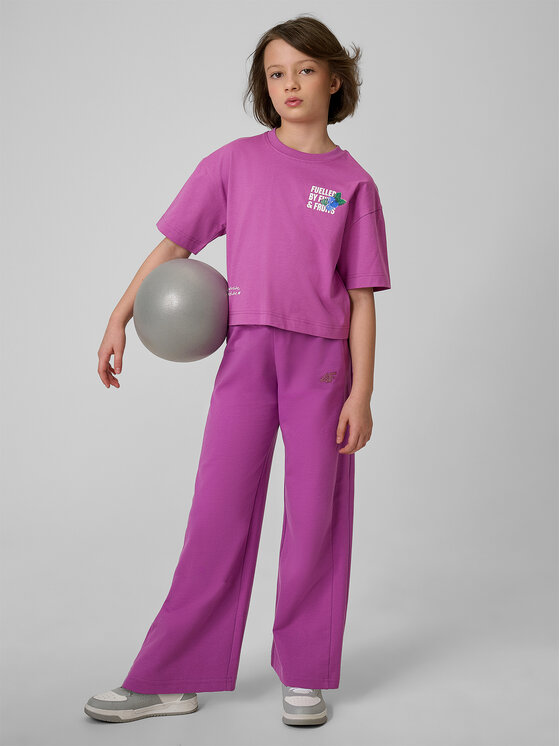 4F 4F T-Shirt JELLIFICATION Fioletowy Loose Fit