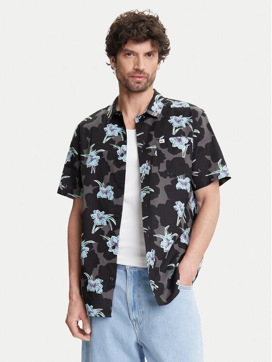 Quiksilver Cămașă Apero Classic Ss EQYWT04605 Negru