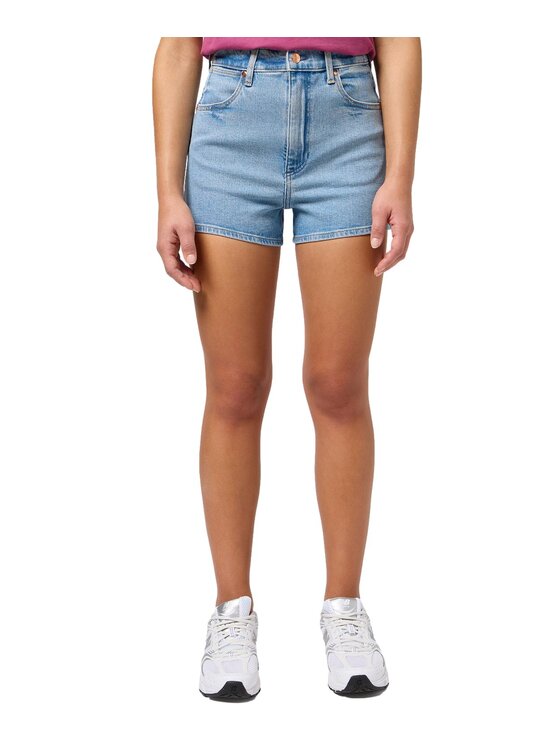 Wrangler Wrangler Szorty jeansowe 112351748 Niebieski Regular Fit