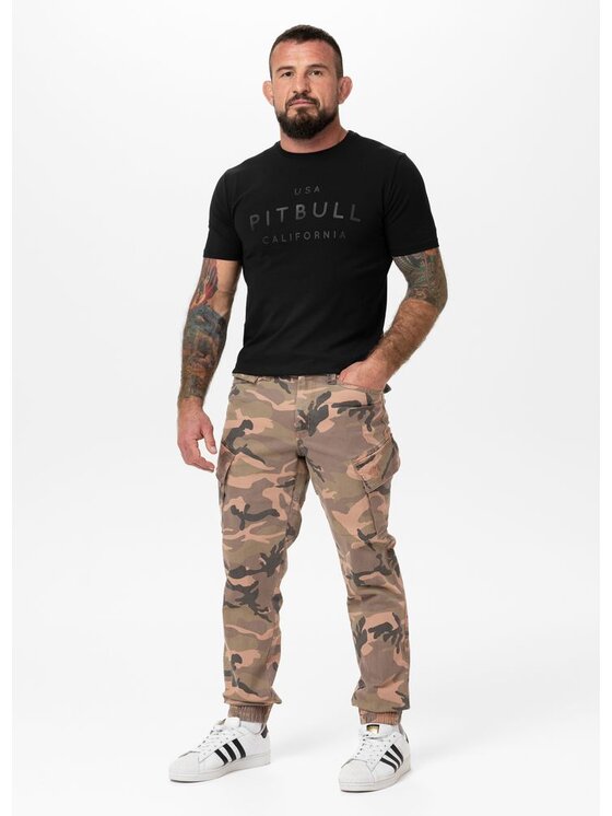 PITBULL PITBULL Spodnie dresowe Spodnie Jogger bojówki męskie SCOTT XS Kolorowy Regular Fit