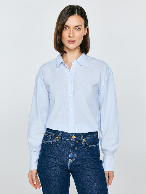 BIG STAR BIG STAR Koszula GOPLO Niebieski Comfort Fit