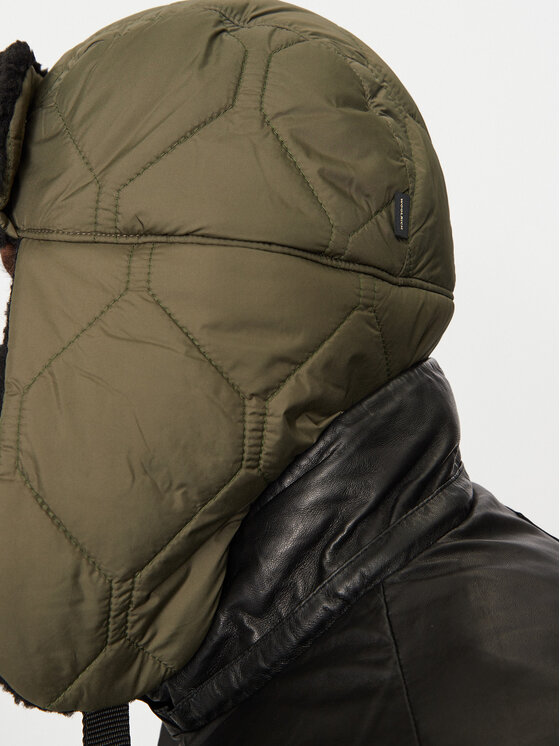 Woolrich Woolrich Kapa Quilted Trapper Hat CFWOAC0295MRUT2635 Kaki