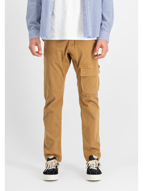 Alpha Industries Alpha Industries Spodnie cargo Lieutenant Pant Beżowy Straight Leg