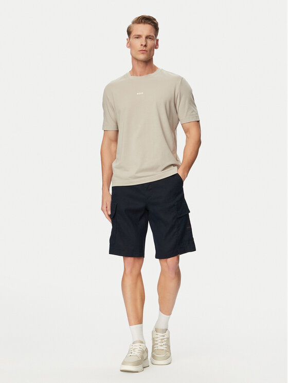 BOSS BOSS Stoffshorts Sisla 50559366 Dunkelblau Relaxed Fit