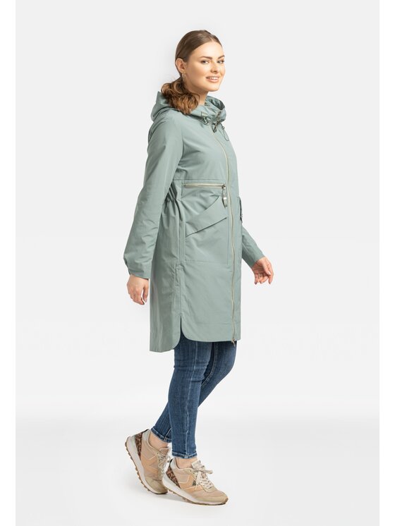 Perso Perso Kurtka damska BLE231619F Khaki Regular Fit