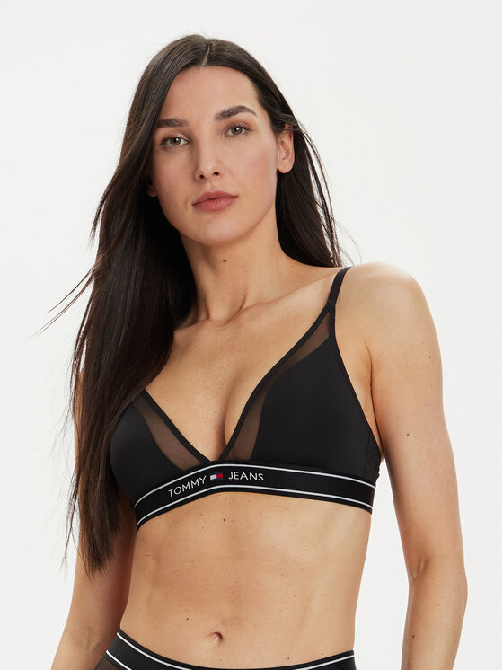 Tommy Hilfiger Tommy Hilfiger Podprsenka Bralette UW0UW05130 Čierna
