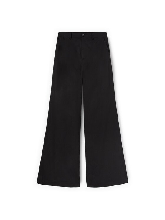 Motivi Motivi Spodnie materiałowe P02SQ004661N033 Czarny Flare Fit