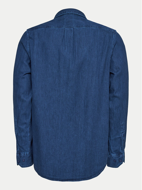 Lee Lee džínsová košeľa Leesure 112355712 Modrá Regular Fit