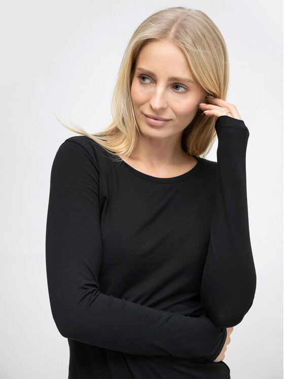 BIG STAR BIG STAR Bluzka supiclassicala_906 Czarny Slim Fit