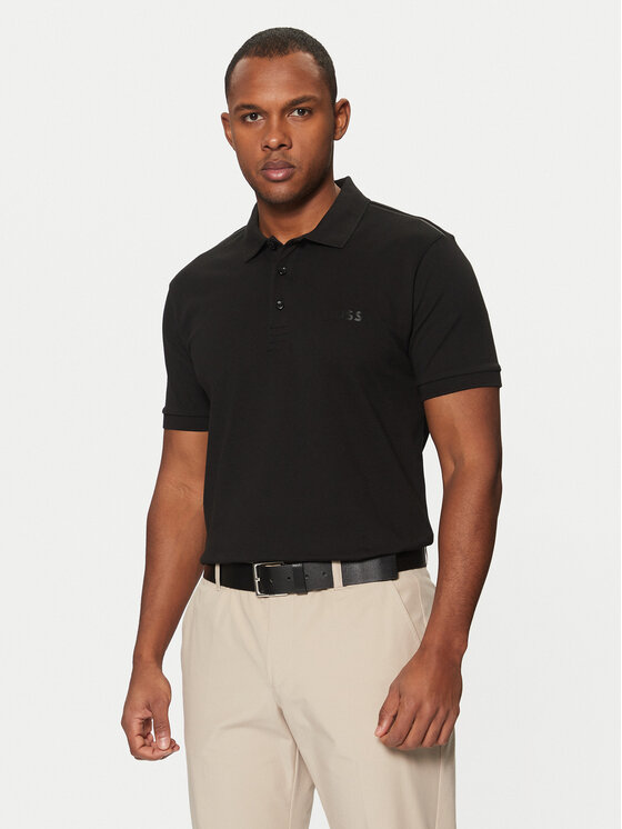 BOSS BOSS Polokošile Paddy Mirror_R 50550887 Černá Regular Fit