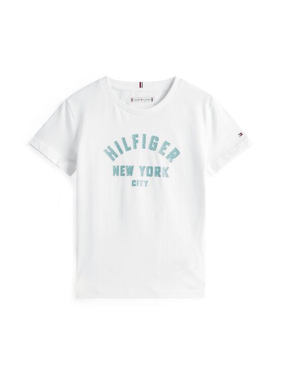 Tommy Hilfiger Tommy Hilfiger Tričko Graphic KG0KG08813 Biela Regular Fit