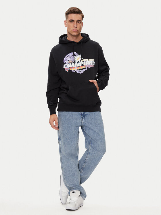 DC Shoes DC Shoes Bluza The Champs Ph ADYSF03120 Czarny Relaxed Fit