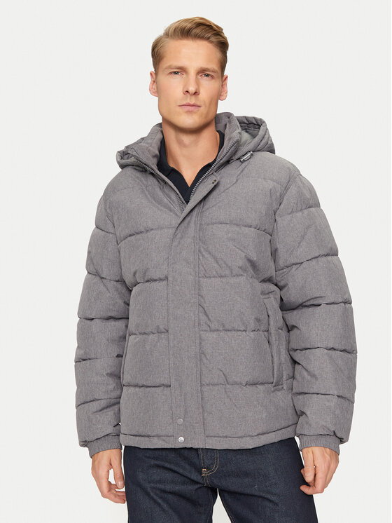 Sisley Sisley Télikabát 2WYCSN03M Szürke Regular Fit