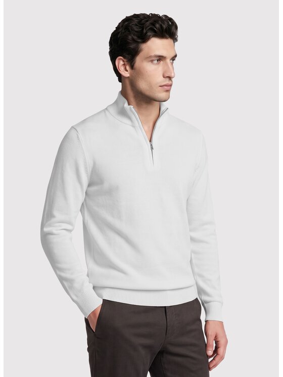 Pako Lorente Pako Lorente Sweter P26WF-2X-024 Biały Straight Fit