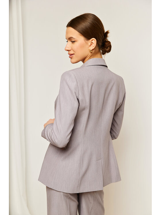 Stylove Stylove Marynarka S310 Szary Regular Fit