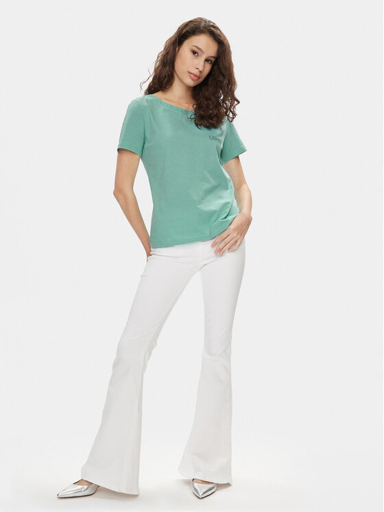Liu Jo Liu Jo Tričko MA4395 J6308 Zelená Regular Fit