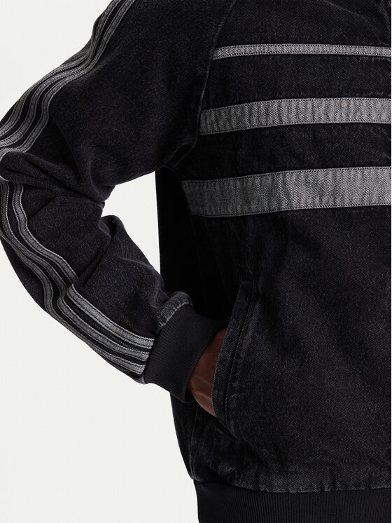 adidas adidas Bluză adicolor First Black Denim JW5883 Negru Regular Fit
