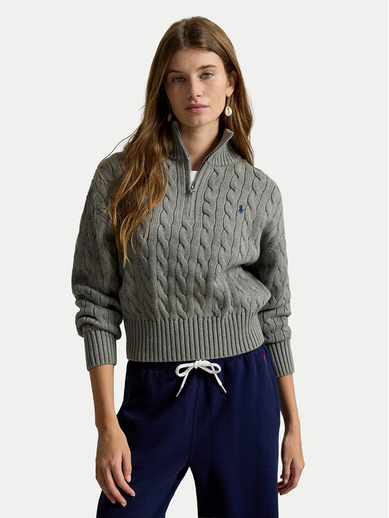 Polo Ralph Lauren Pulover 211963467506 Gri Regular Fit