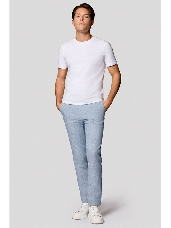 Lancerto Lancerto Spodnie materiałowe Corrado SP131125000002 Niebieski Slim Fit