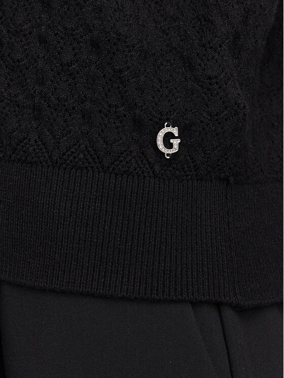 Guess Guess Kardigan W6YR14 Z0955 Crna Regular Fit