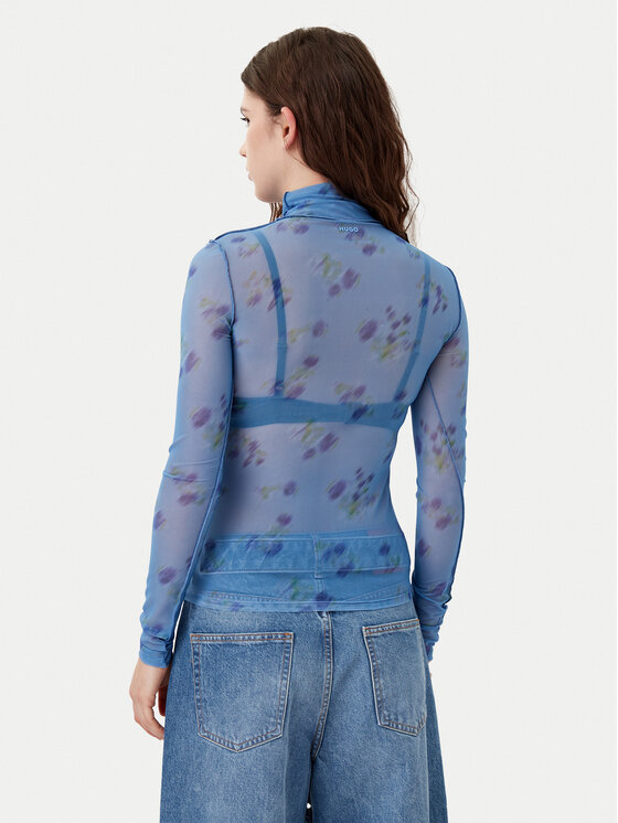 HUGO HUGO Krekls ar augstu apkakli 50534053 Zils Regular Fit