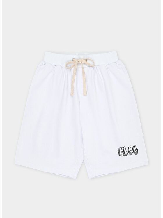 Pako Lorente Pako Lorente Szorty sportowe C22SF-WS-00 Biały Oversize
